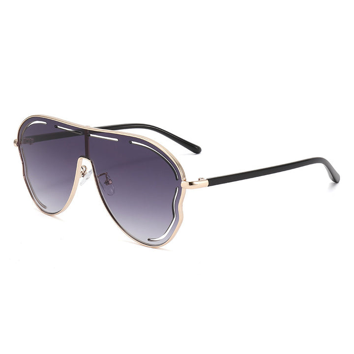 Men's Aviator-Style Shield Sunglasses Bowlift