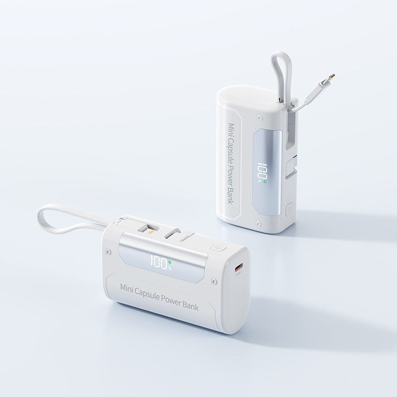 Compact Mini Power Bank with Digital LED Display Bowlift