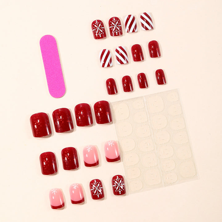 Festive Seasonal Acrylic Nail Art Extensions Bowlift