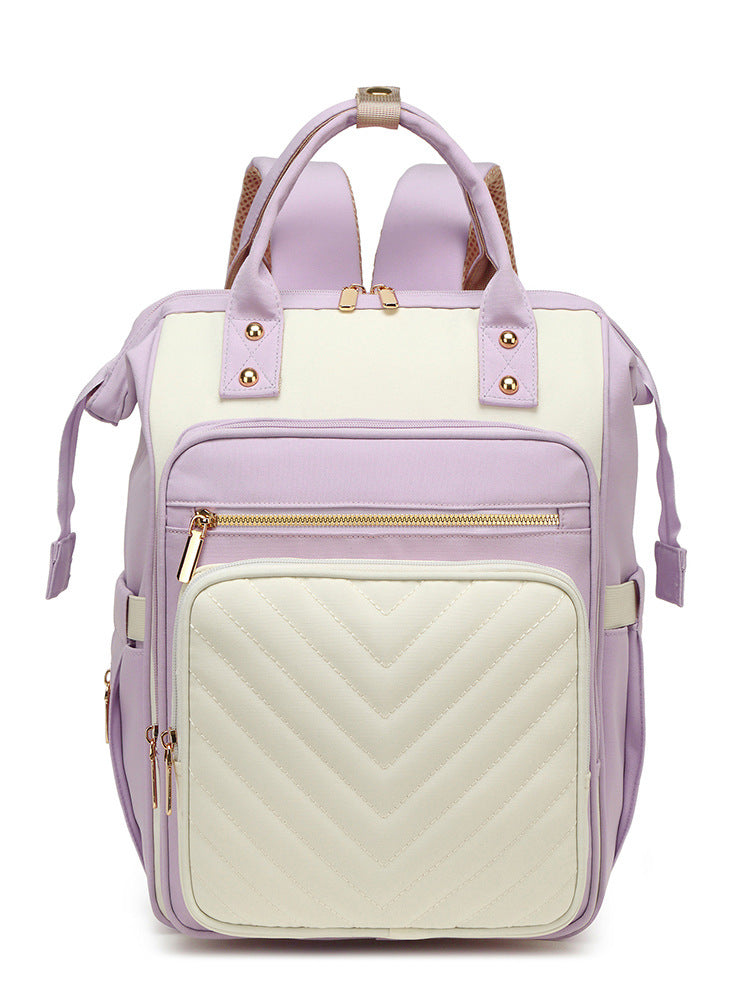 Trendy Quilted Multi-Functional Backpack Bowlift