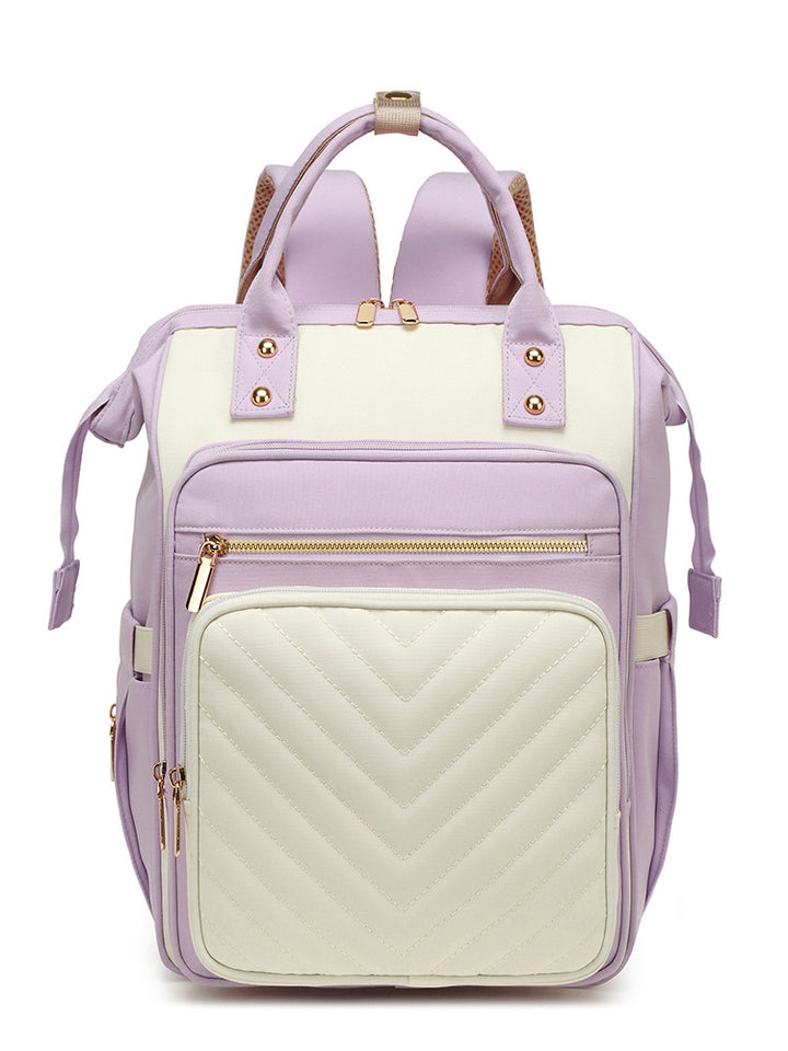 Trendy Quilted Multi-Functional Backpack Bowlift