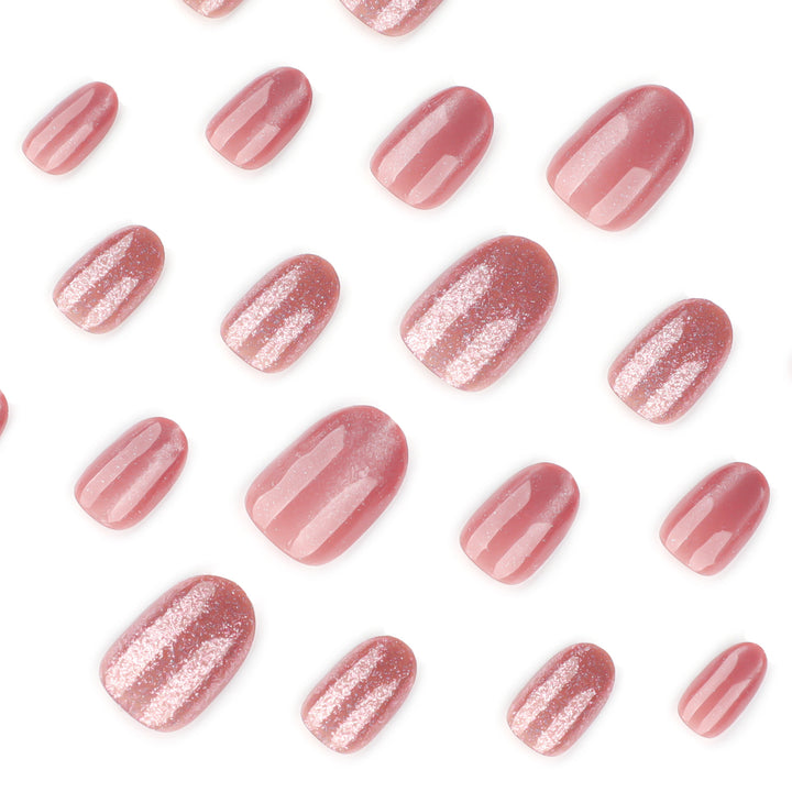 Glamorous artificial nails with glitter accents Bowlift