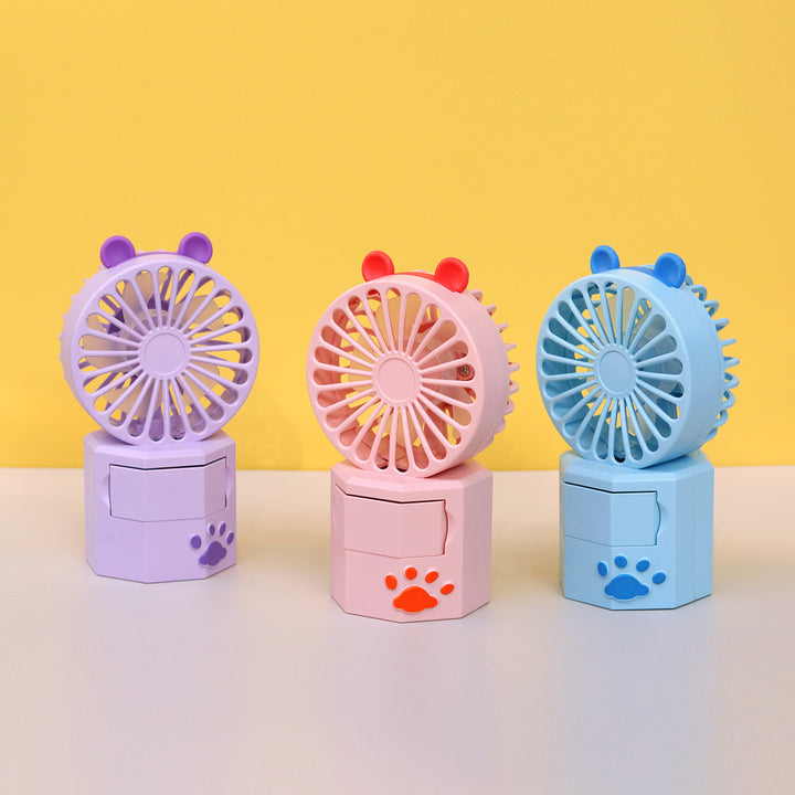 Unisex Portable Mini Fan with Animal Ears and USB Connection Bowlift