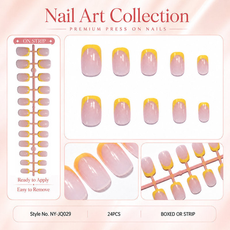 Acrylic nail set with colorful gradients Bowlift