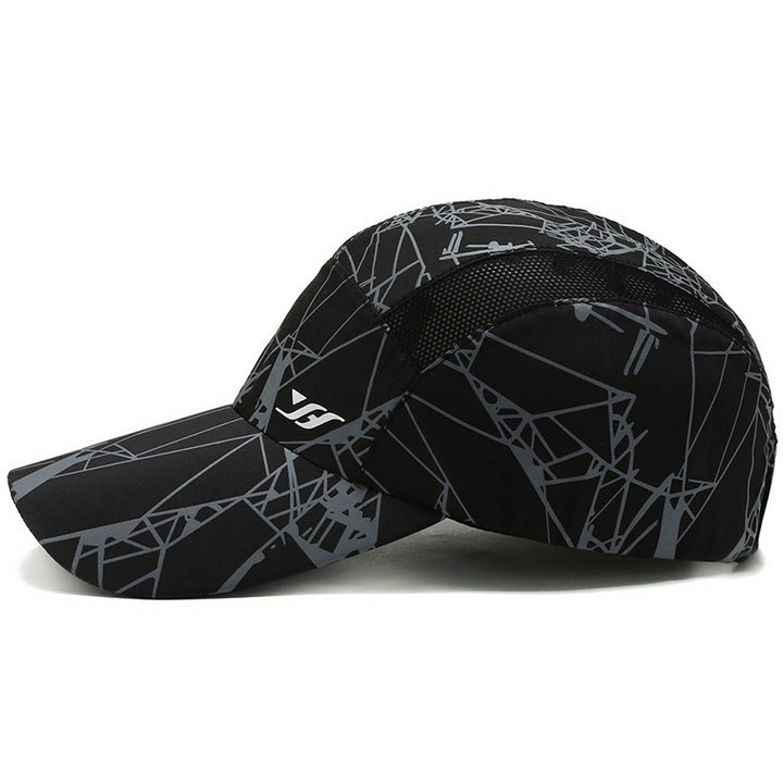 Women’s sporty running cap with stunning geometric pattern Bowlift