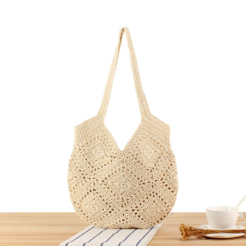 Hand-knotted tote bag with unique pattern Bowlift