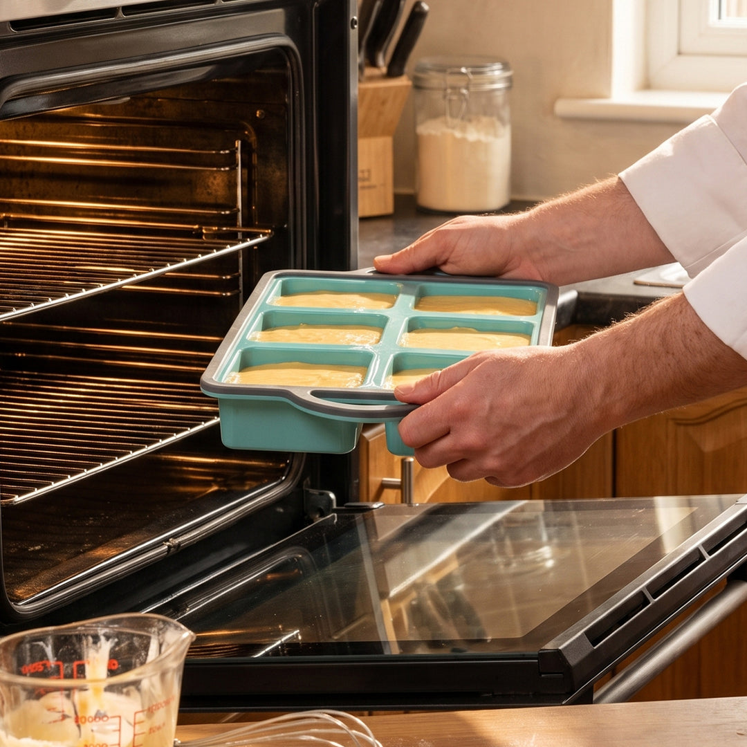 Multifunctional Silicone Baking Pan with Carry Handles Bowlift