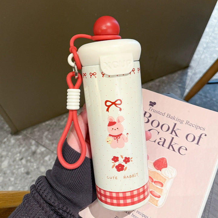 Ladies Animated Drinking Bottle with Sealing System Bowlift