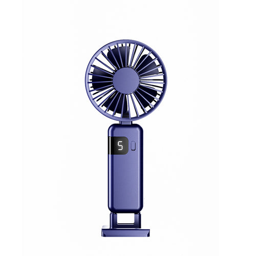 Ladies portable hand fan with LED display and adjustable speed Bowlift