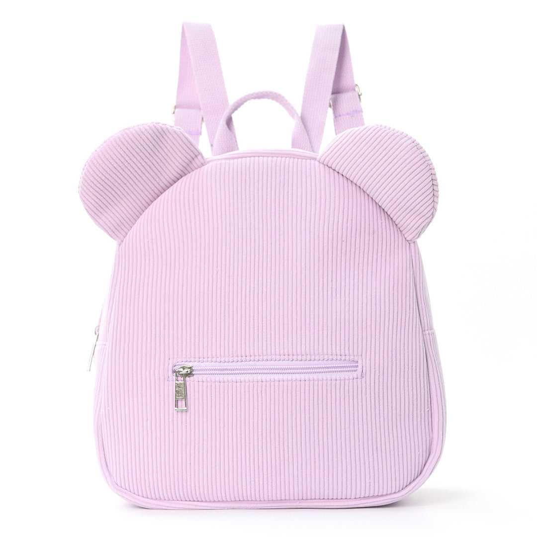 Plush Backpack with Animal Ears Bowlift
