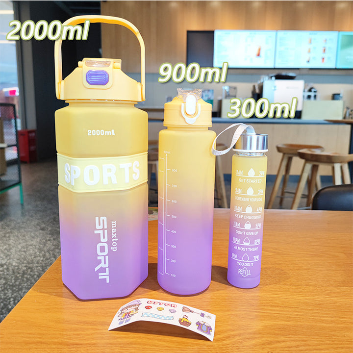 Women's Sports Water Bottle with Motivational Scales Bowlift