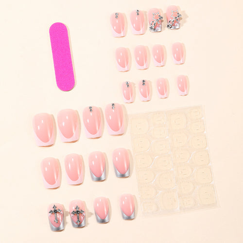Glamorous Rhinestone Decorative Stiletto Nail Extensions Bowlift
