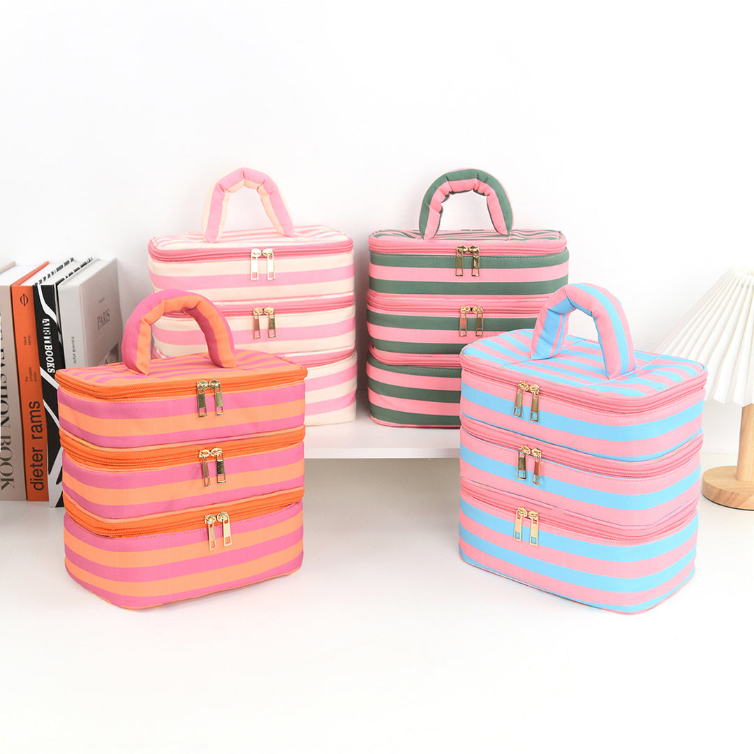 Stylish cosmetic organizer with multiple compartments Bowlift