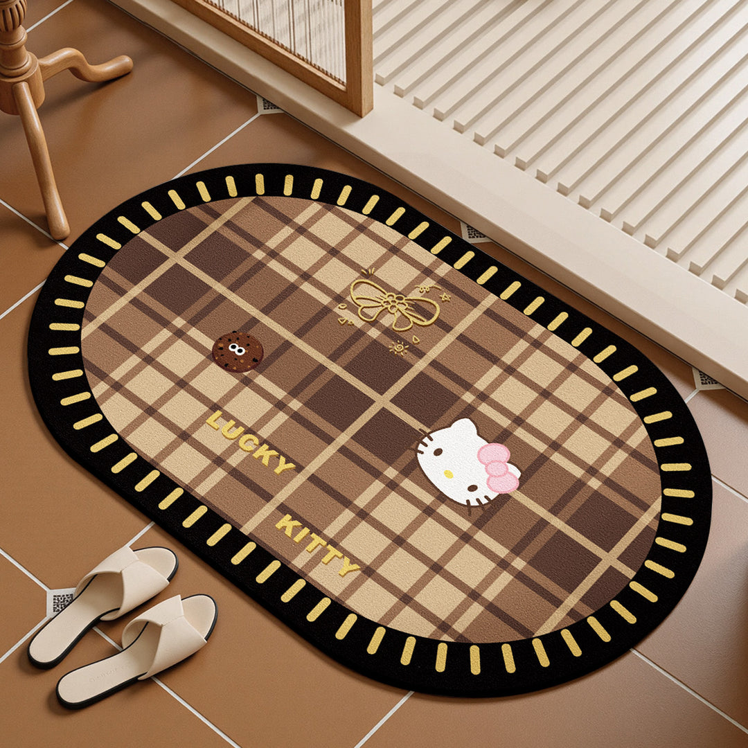 Playful Dog-Themed Bath Mat