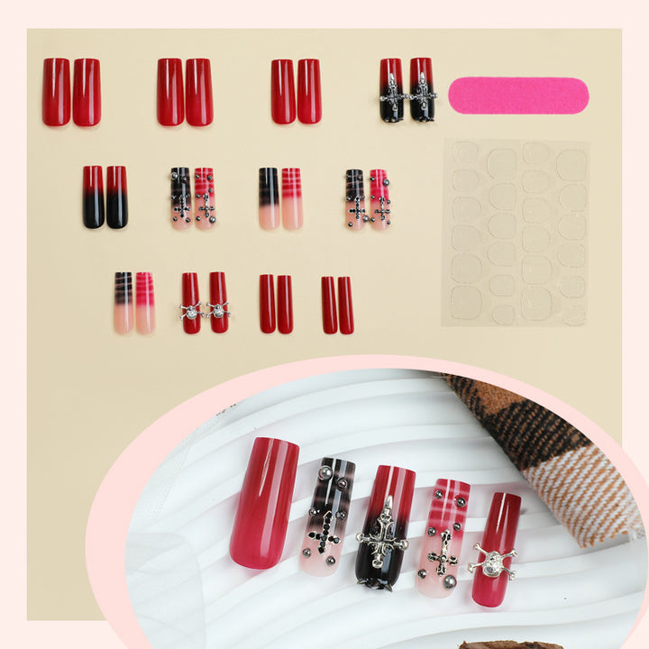Creative Nail Art Set with Gothic Design Bowlift