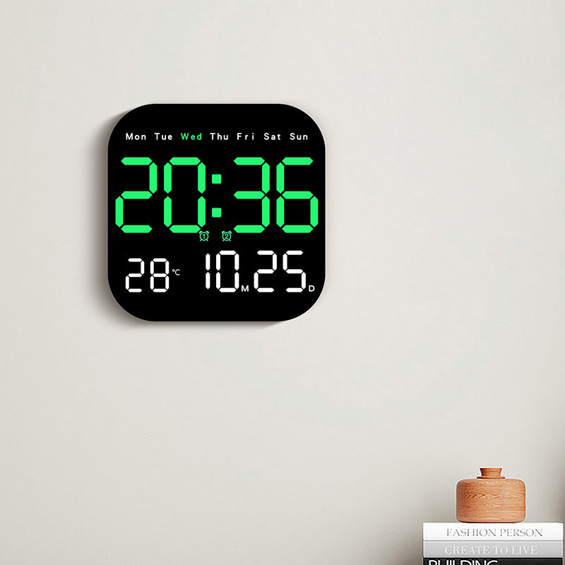 Digital Multi-Function Alarm Clock with Temperature and Date Display Bowlift
