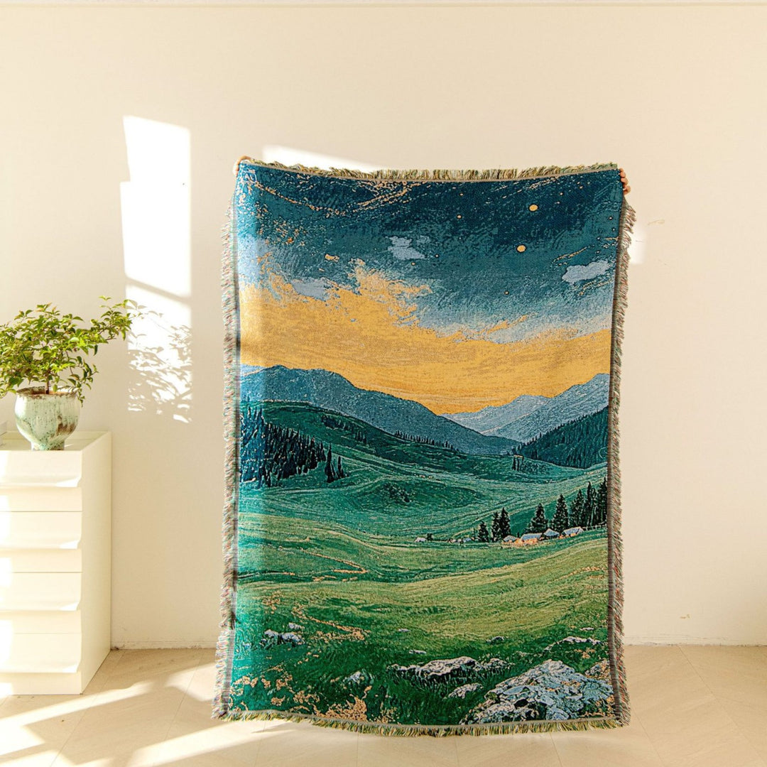 Scenic Landscape Woven Blanket