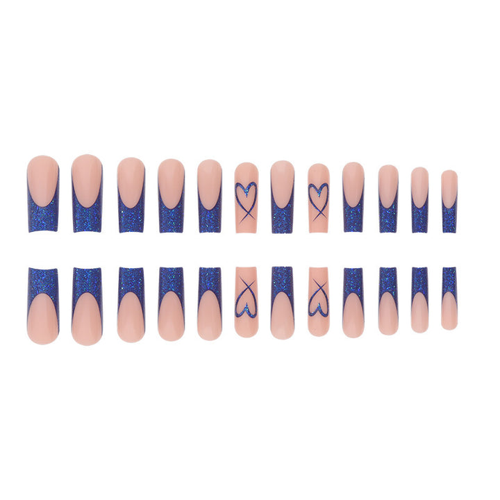 Decorative Glittery Press-On Nails Bowlift