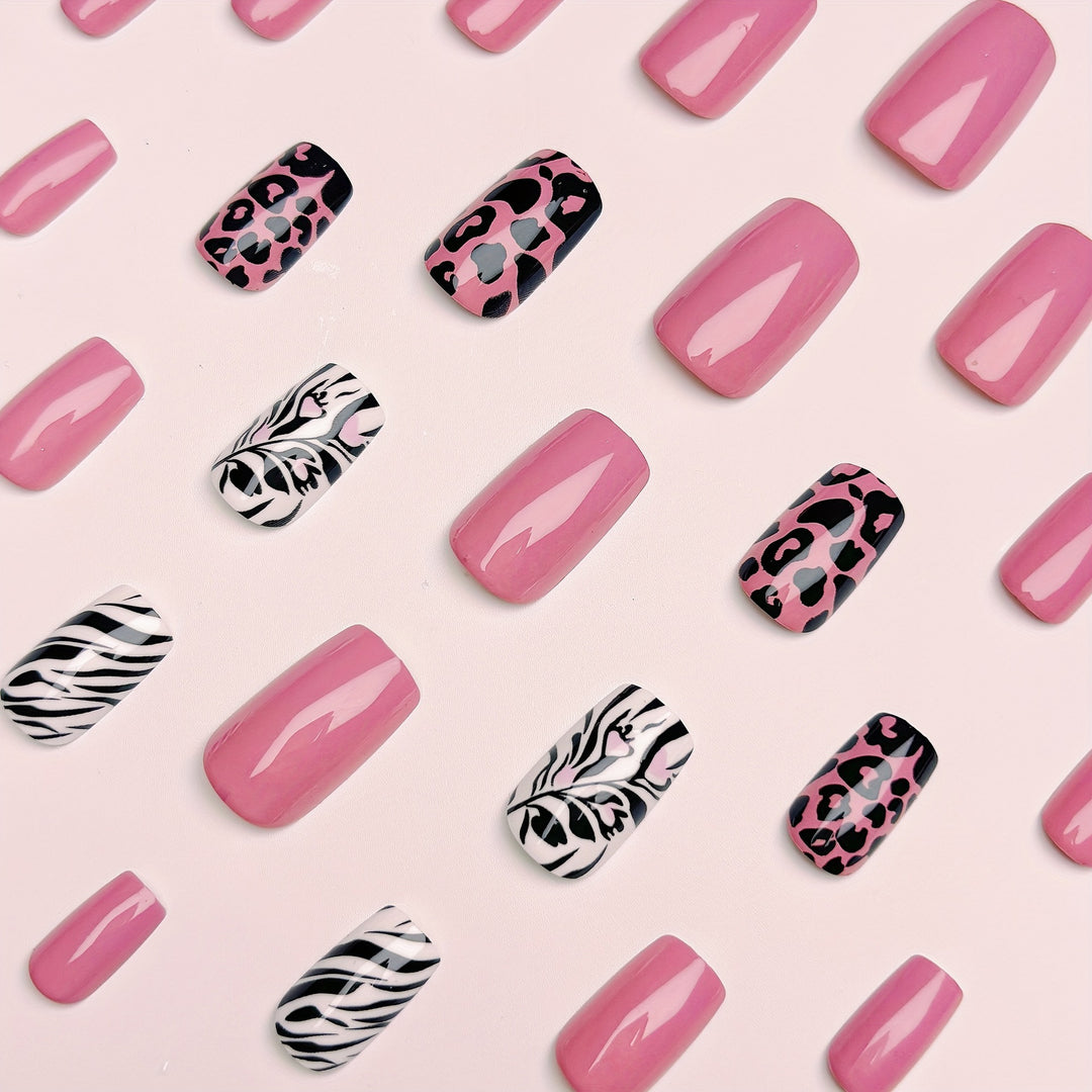 Fashionable animal motif artificial nails Bowlift