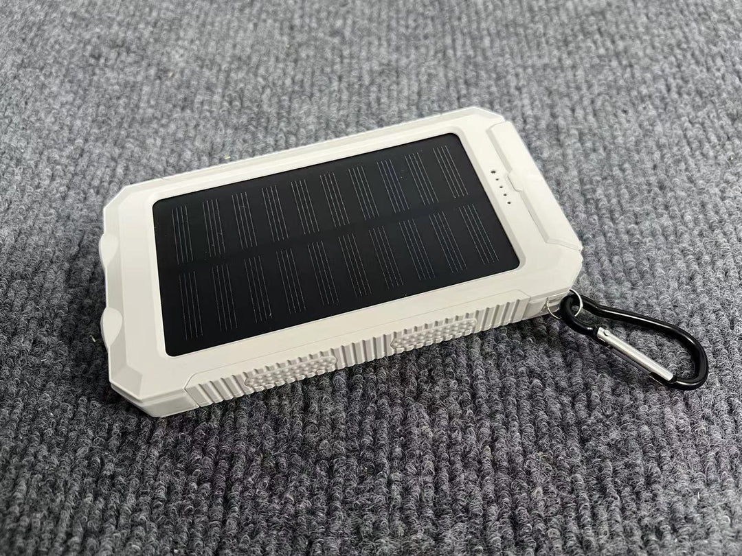 Portable solar power bank with integrated charging plug function Bowlift