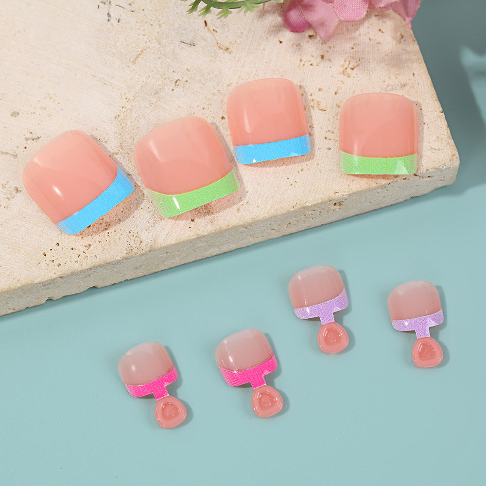 Creative nail set with colorful artificial nails Bowlift