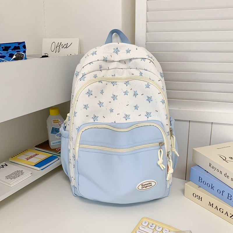 Floral Print Backpack Bowlift