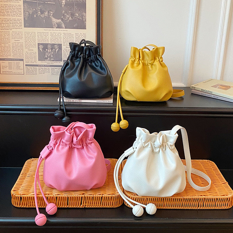 WoStylish Drawstring Bucket Handbag Bowlift