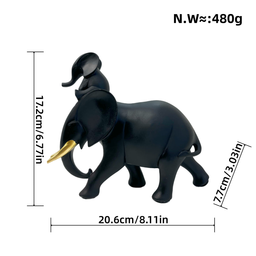 Decorative Elephant Family Sculpture Bowlift
