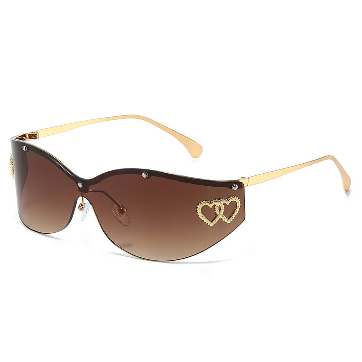 Fashion-Forward Avant-Garde Shield Sunglasses Bowlift