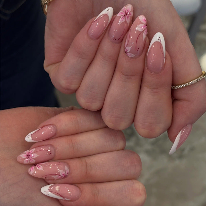 Artistic Floral Press-On Nails Bowlift 1789388776