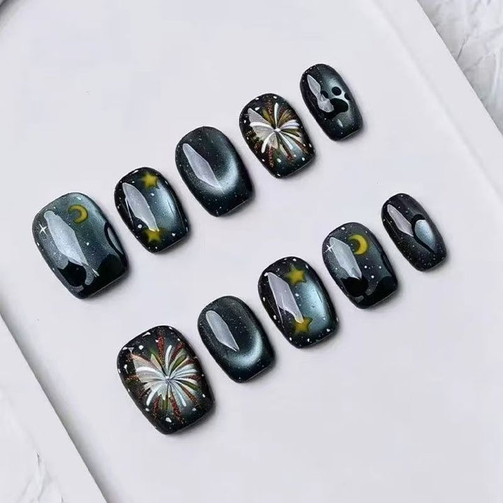 Artistic Press-On Nail Art Design Set Bowlift