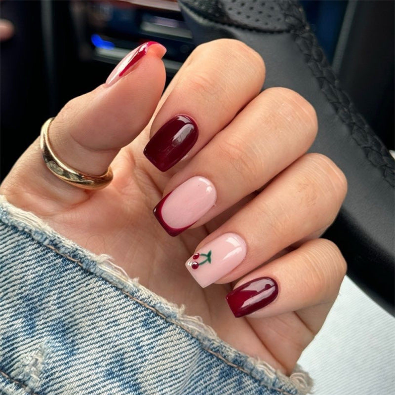 Artful nail extensions with elegant gradient and delicate accents Bowlift