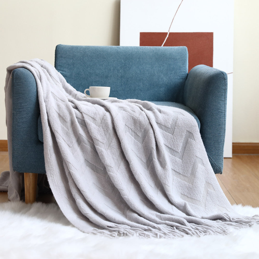 Decorative Textured Throw Blanket