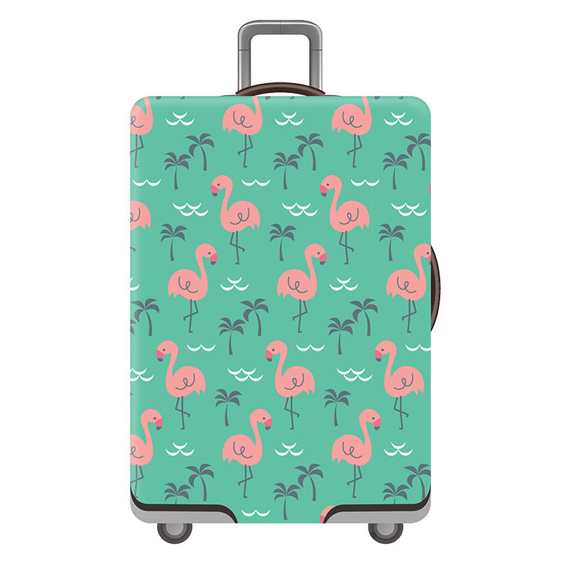 Women's Hard Shell Suitcase with Playful Flamingo Design Bowlift
