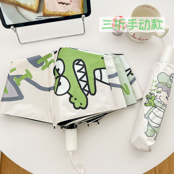 Ladies practical folding umbrella with innovative drip design Bowlift