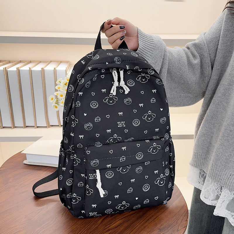 Backpack with Cute Animal Motifs and Practical Compartments Bowlift