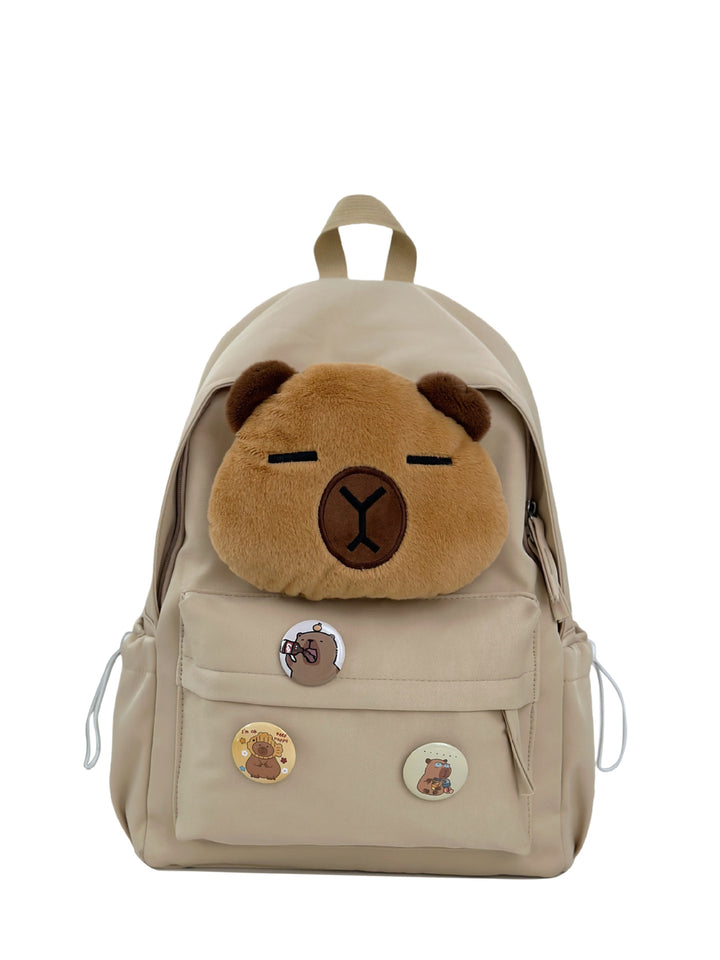 Backpack with Cozy Bear Design and Practical Compartments Bowlift