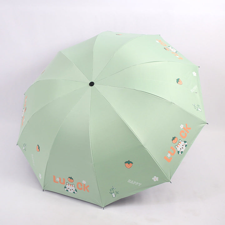 Women's Foldable Umbrella with Colorful Design Bowlift