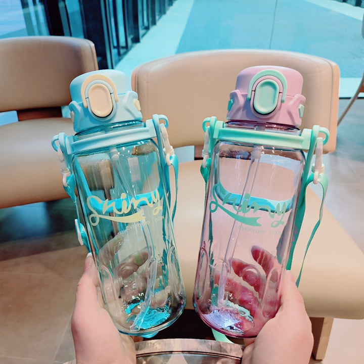 Ladies Ergonomic Water Bottle with Leak-Proof Lid Bowlift