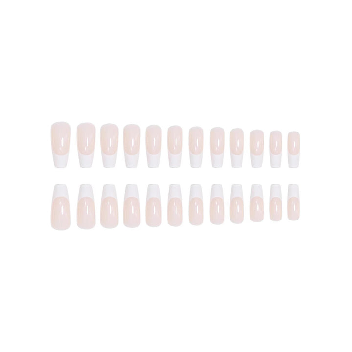 Elegant French Tip Nail Art Extensions Bowlift