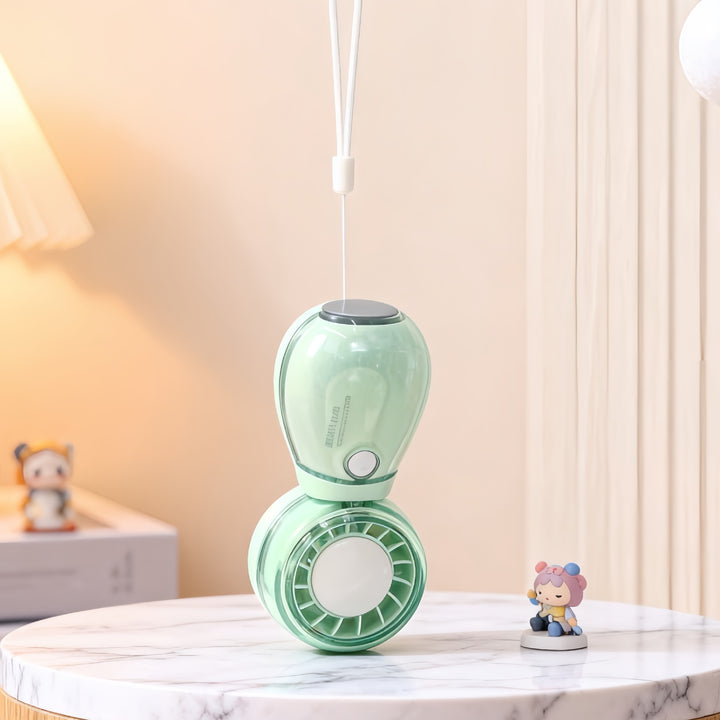 Ladies Portable Hand Fan with Playful Design Bowlift