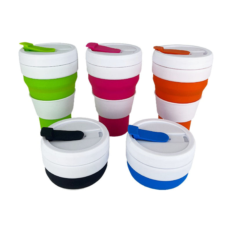 Women Foldable Coffee Cup with Lid Bowlift