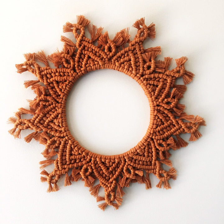 Decorative Macrame Wall Mirror Bowlift 1788942652