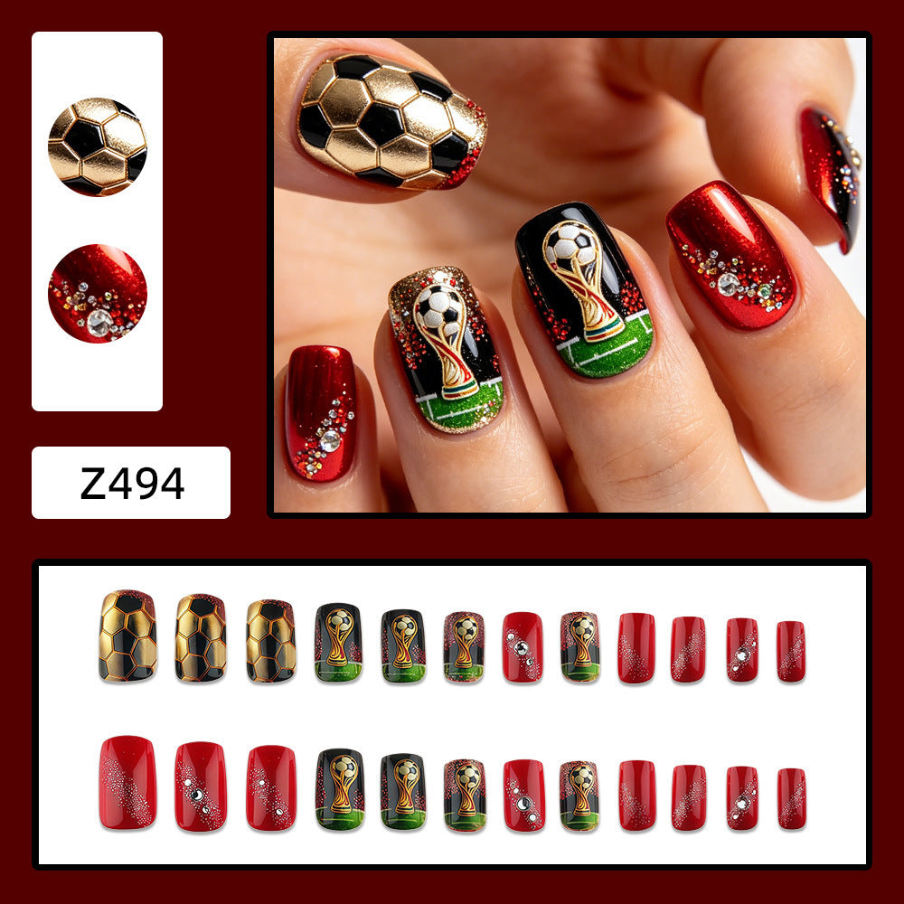 Creative Football Nail Art Bowlift