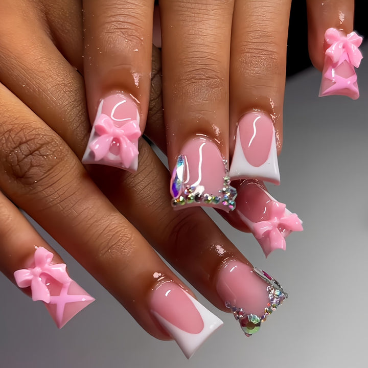 Decorative Press-On Nail Art Set Bowlift