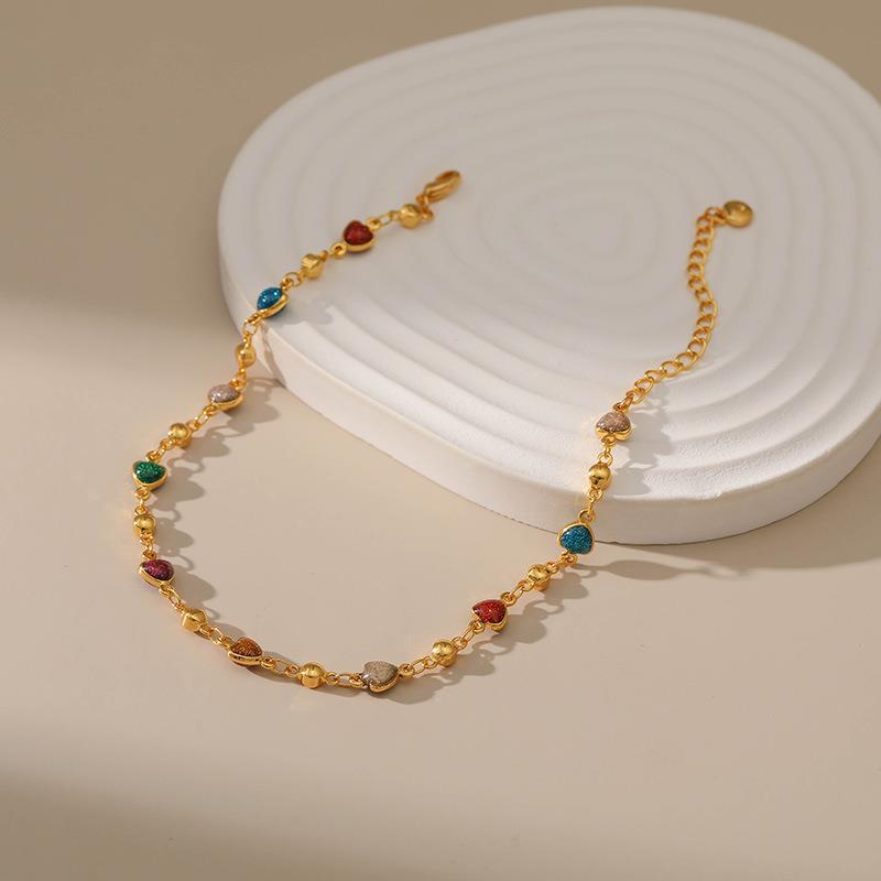 Heart Charm Anklet Bowlift