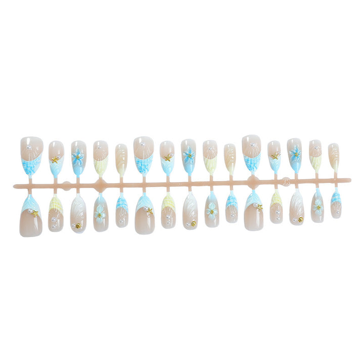 Creative Shell Design Press-On Nail Set Bowlift