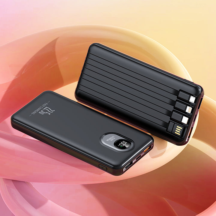 Powerful power bank with multifunctional charging port and smart LED display Bowlift