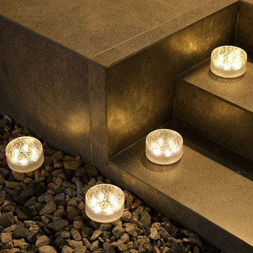 Frosted Glass In-Ground Solar Pathway LED Lights Bowlift