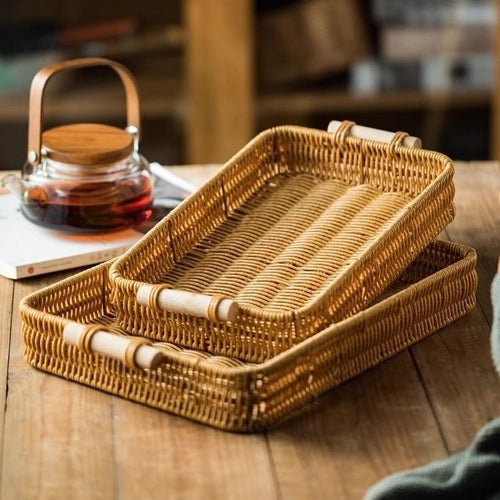 Rectangular Woven Storage Basket Bowlift